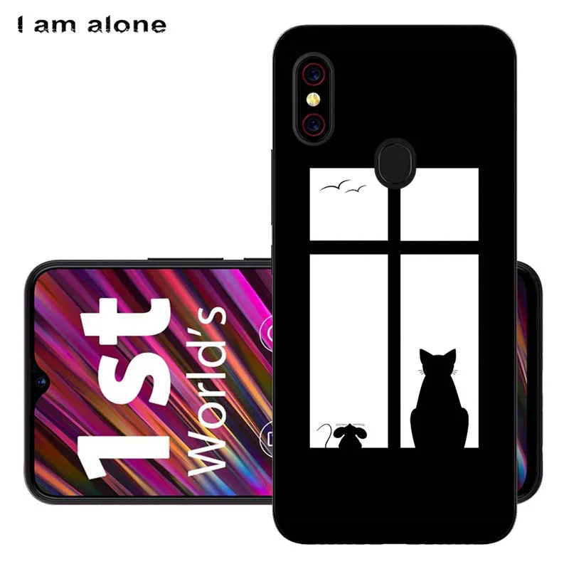 Solf TPU HH66 Чехлы для телефонов I am alone для Umidigi F1/F1 Play 6,3 дюймов черный мягкий ТПУ мобильный Модный чехол с принтом для Umidigi F1 сумки - Цвет: Solf TPU HH66