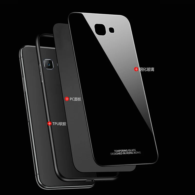 Стеклянный чехол YUETUO для телефона, etui, чехол, чехол для samsung galaxy j4 j6 j7 plus j5 j7 j2 prime grand j3 g530 c8