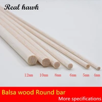 500mm long diameter of d4d5d6d8d10d12mm aaa balsa wood roud dowels sticks for airplaneboat model diy free shipping