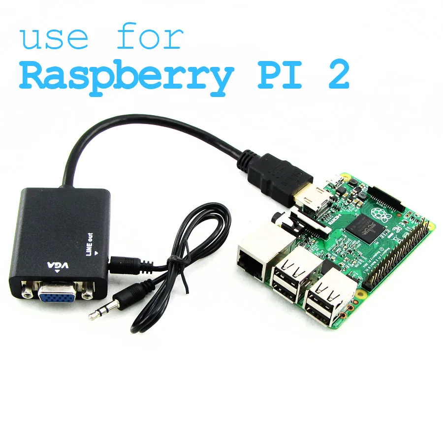 Raspberry PI 3 HDMI к VGA Кабель адаптер. Банан Pi Ras конвертер. Передача видео выход от VGA.|pi