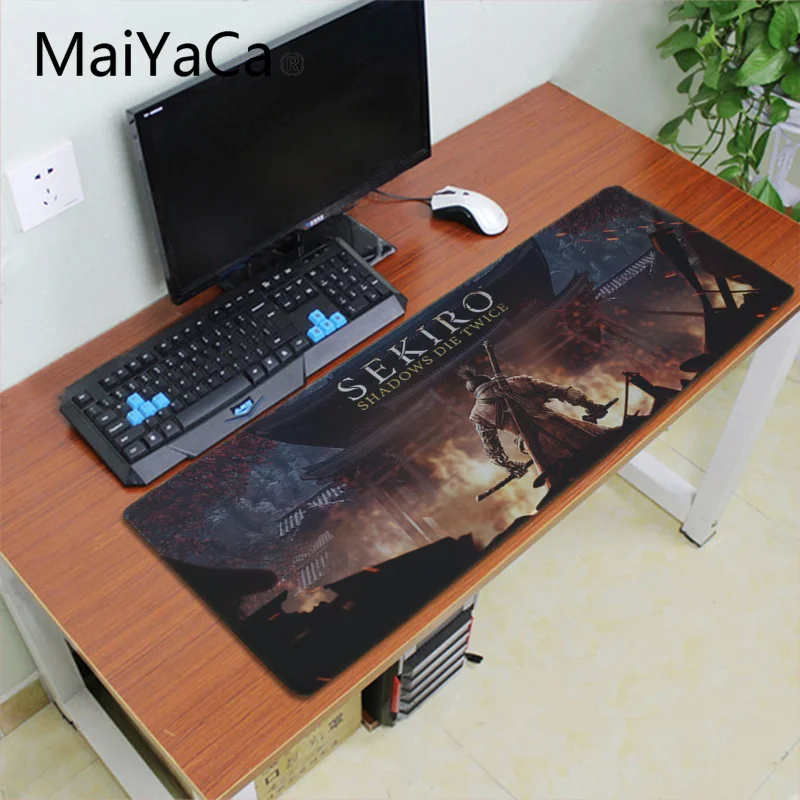 Резиновая мышь Maiyaca sekiro game1 прочный Настольный коврик для мыши большой игровой