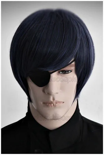 Черный Дворецкий Kuroshitsuji Ciel Phantomhive косплей парик бесплатная доставка для