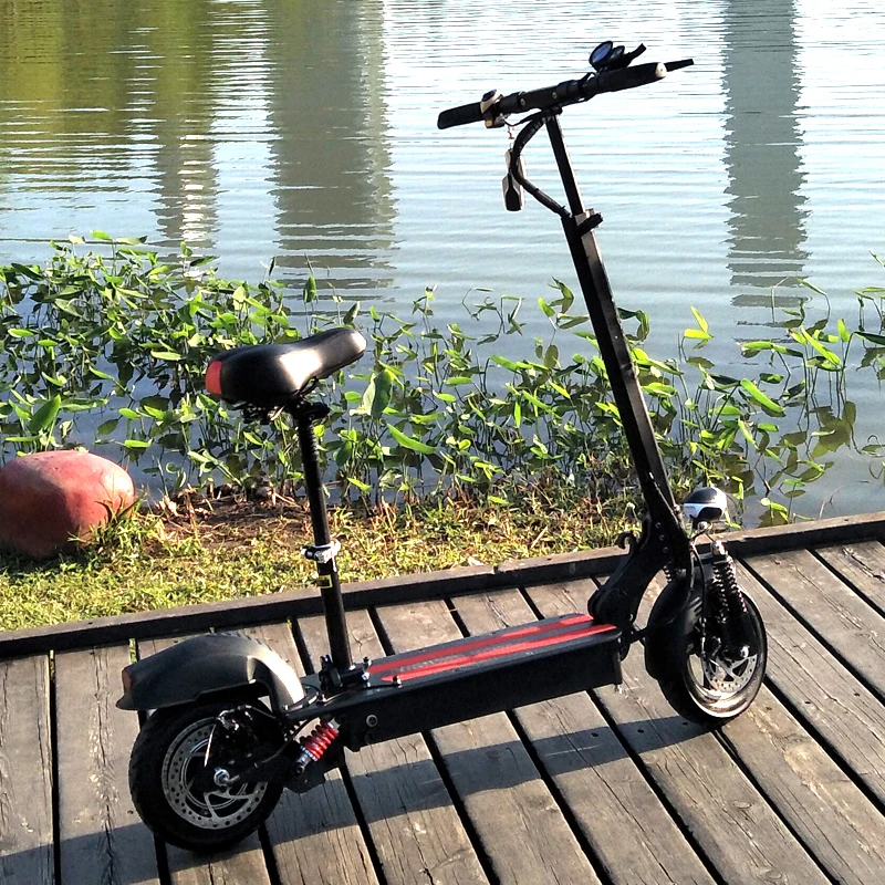 FLJ мощный взрослый Электрический скутер с сиденьем 10 дюймов колеса kick Scooter