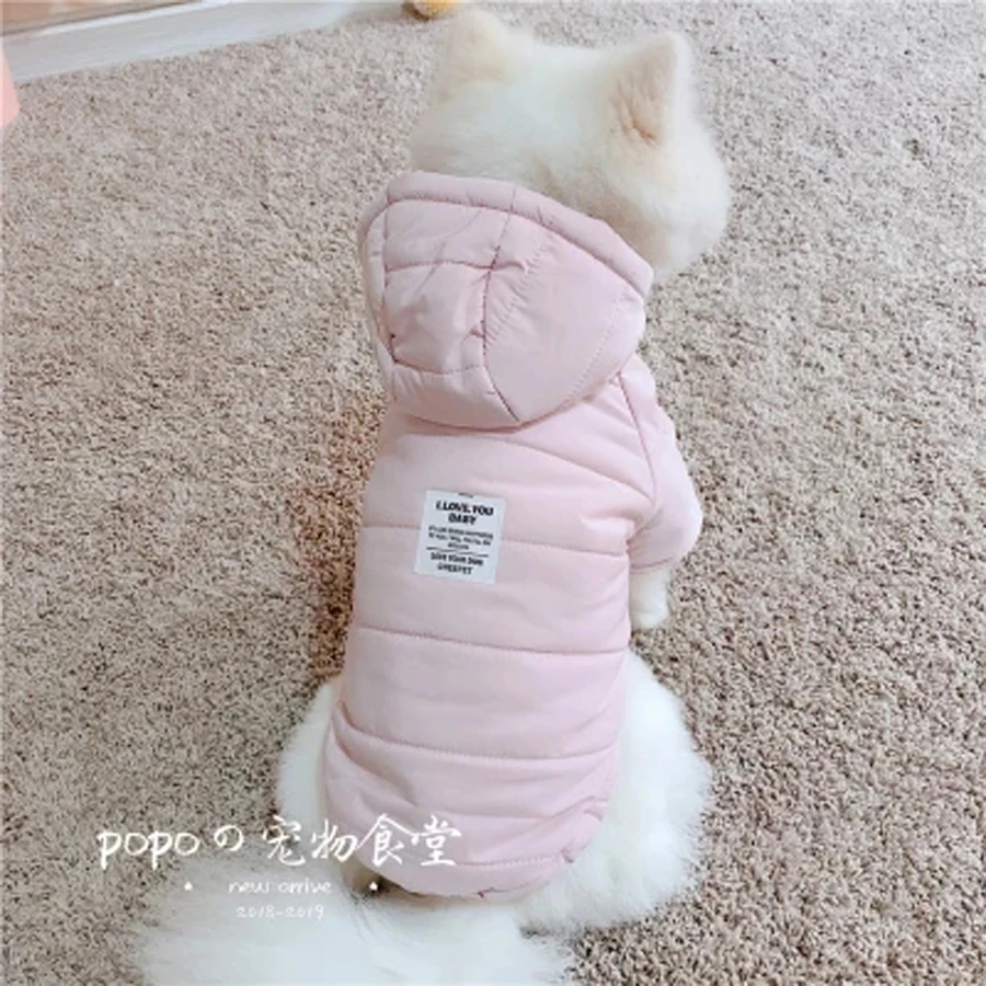 Warm dog clothes for small dogs winter coats cachorro hoodies french bulldog felpe per cani pets costumes 5d0136 |