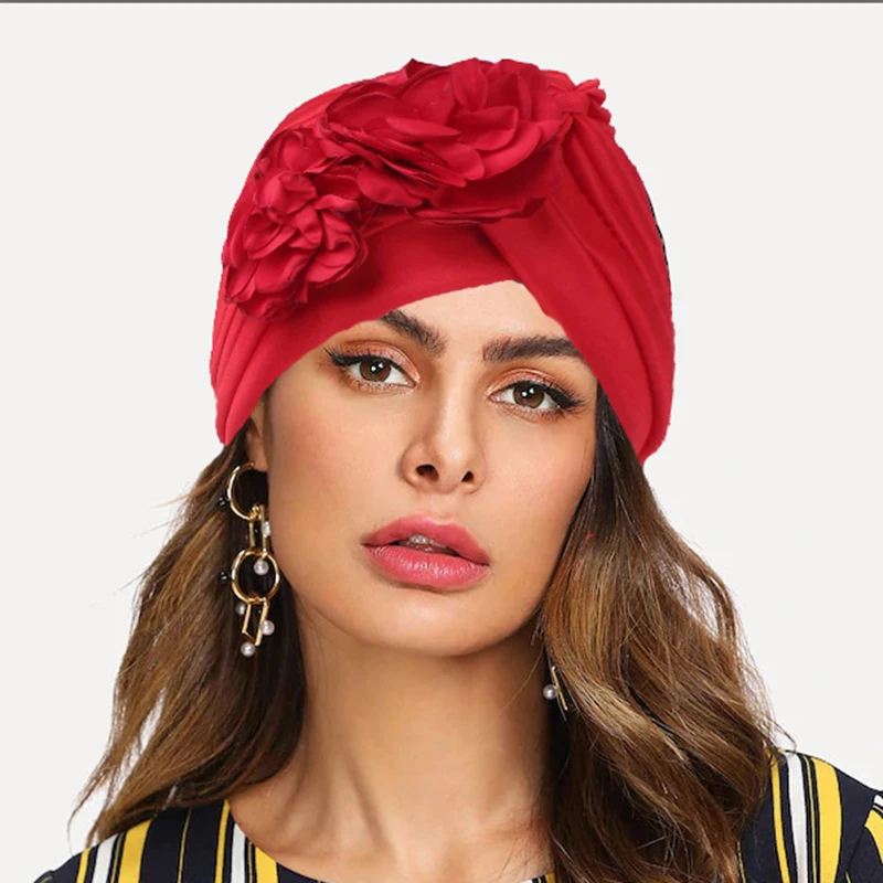 Woman Black Turban Headband Solid Hairwrap Hair Accessories Female Headwear Cotton Women Flowers Turbans For Girl 2019 Wrap |