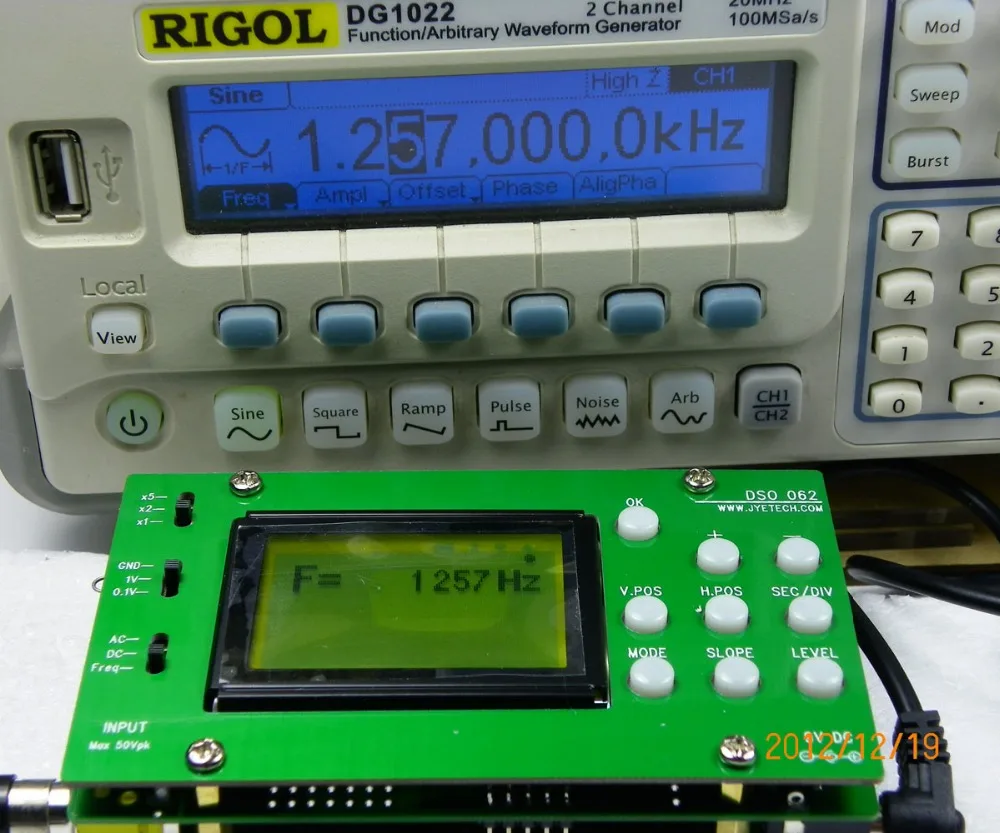 JYETech оригинальный DSO062 Карманный Комплект цифровой осциллограф 1 МГц аналоговый