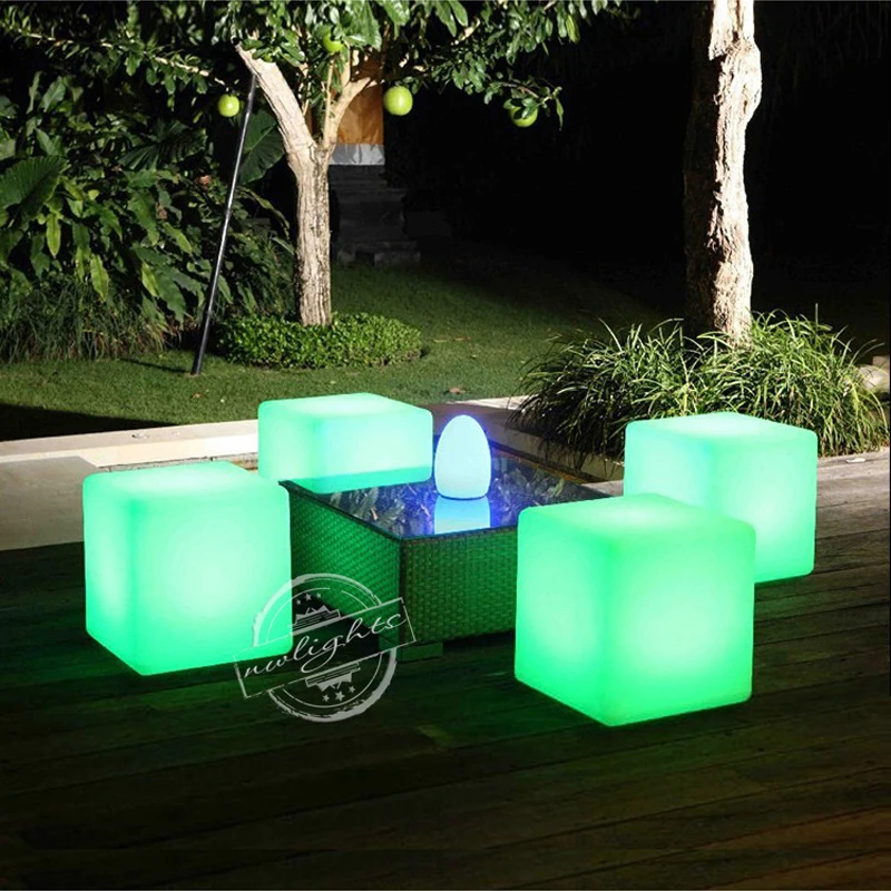 Сиденье сиденье со светодиодной подсветильник кой 50*50*50 см|led cube light table|led cubefurniture