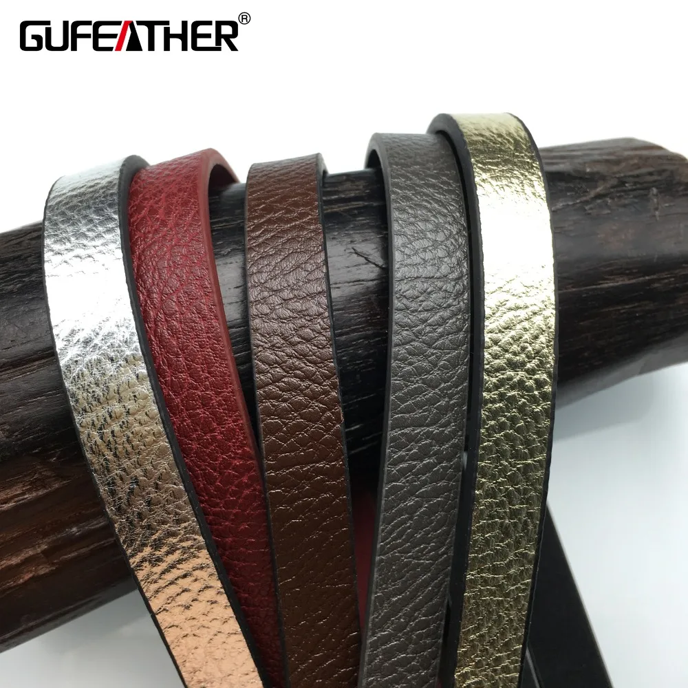 GUFEATHER P42/10 мм Новый флэш кожаный шнур/Аксессуары для ювелирных изделий/Ювелирные