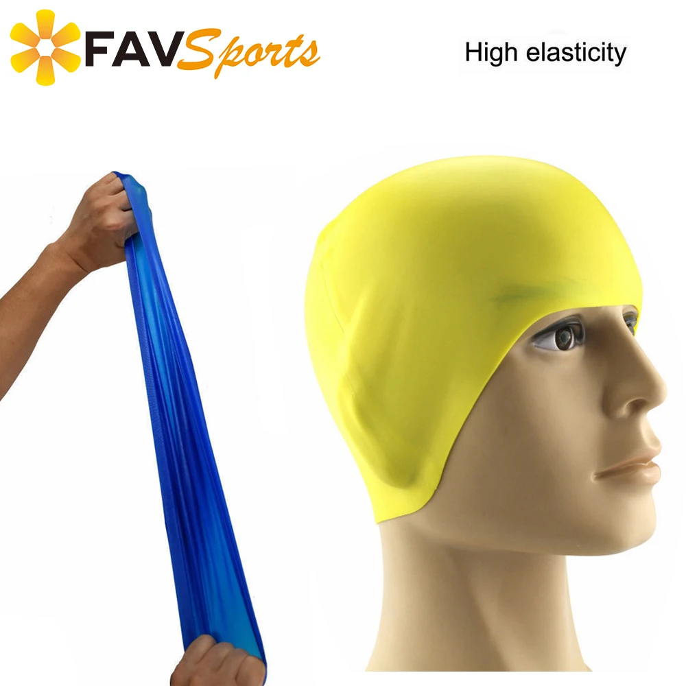 FAVSPORTS 16 видов цветов плавательные кепки высокоэластичные унисекс спортивные
