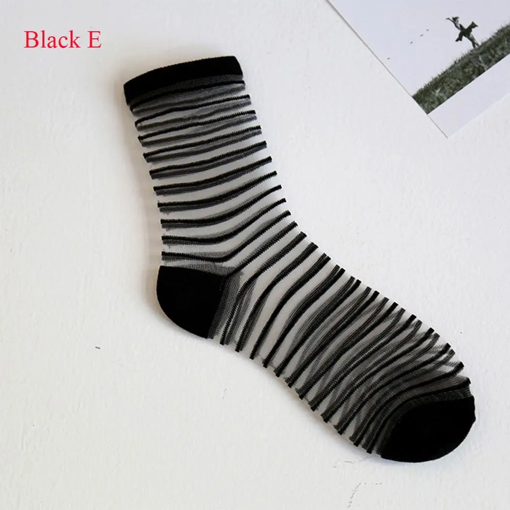9 1 пара модных кружевных сетчатых носков нейлоновые прозрачные эластичные тонкие женские носки - Цвет: 9