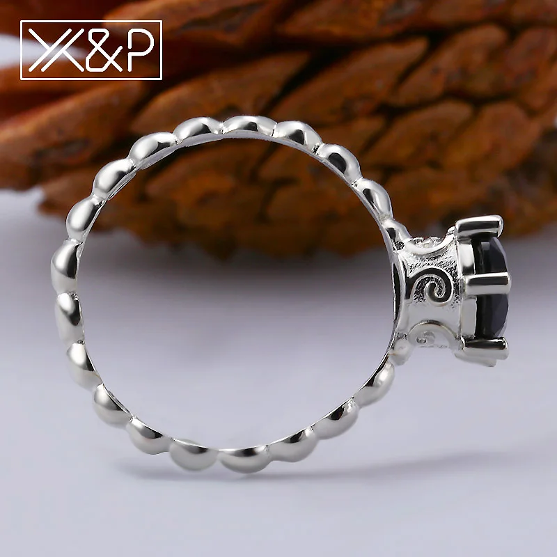 X &amp P европейский и американский стиль серебряный цвет 6 Зубцов набор черный