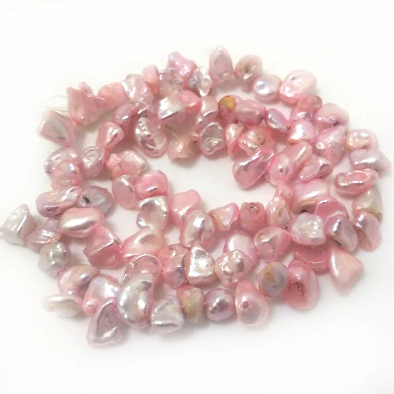 

16 inches 8-9mm Pink Natural Keshi Pearls Loose Strand