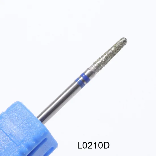 L0210D 1 шт. Алмазная дрель для ногтей 3/3" вращающаяся фреза для маникюра Электрический аппарат пилочки для ногтей аксессуары 14 типов TR056 - Цвет: L0210D