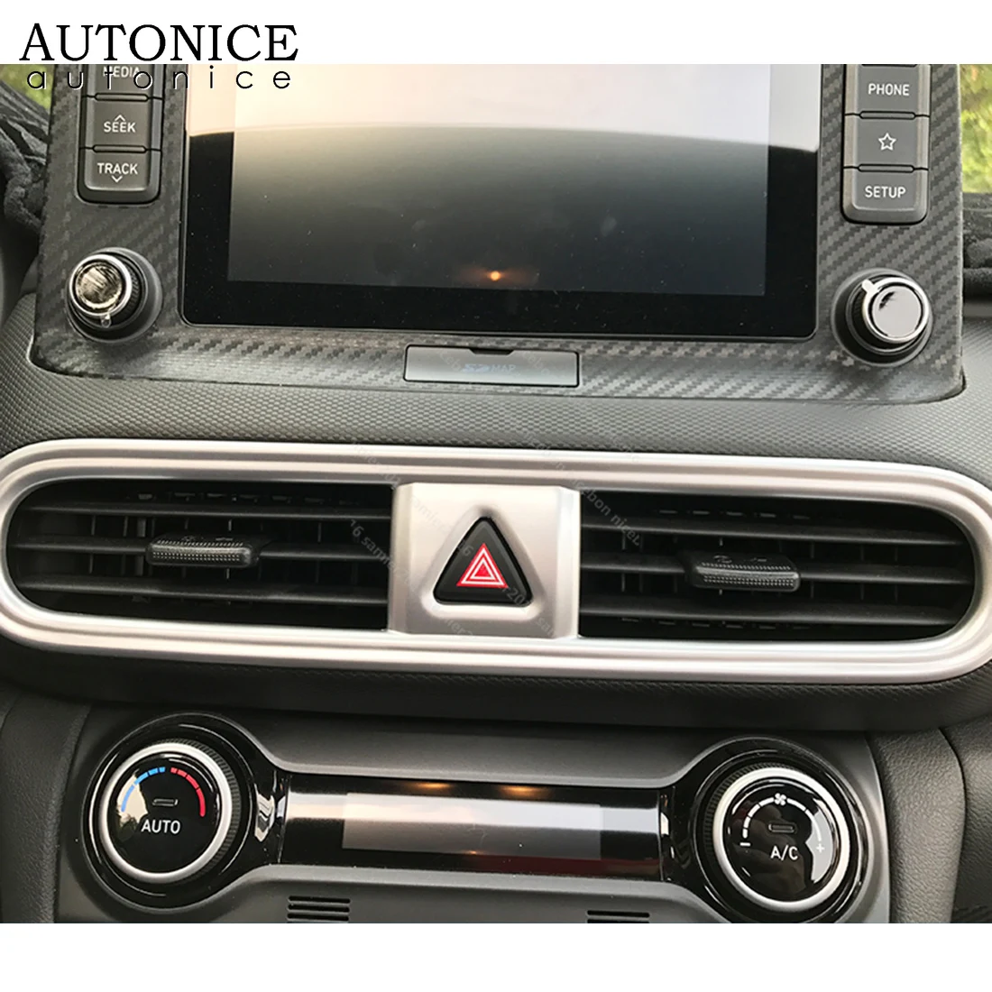 Углеродное волокно цвет кондиционер вентиляционное отверстие приборной панели