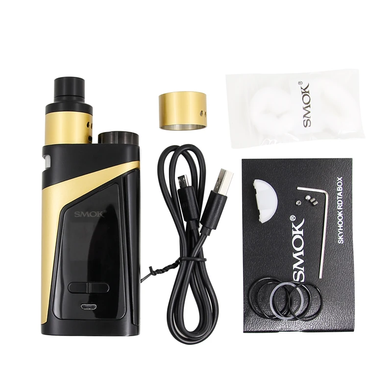 100% оригинал Smok Skyhook rdta BOX комплект 220 Вт SKYHOOK коробка мод с 9 мл SMOK Tank VS чужой |