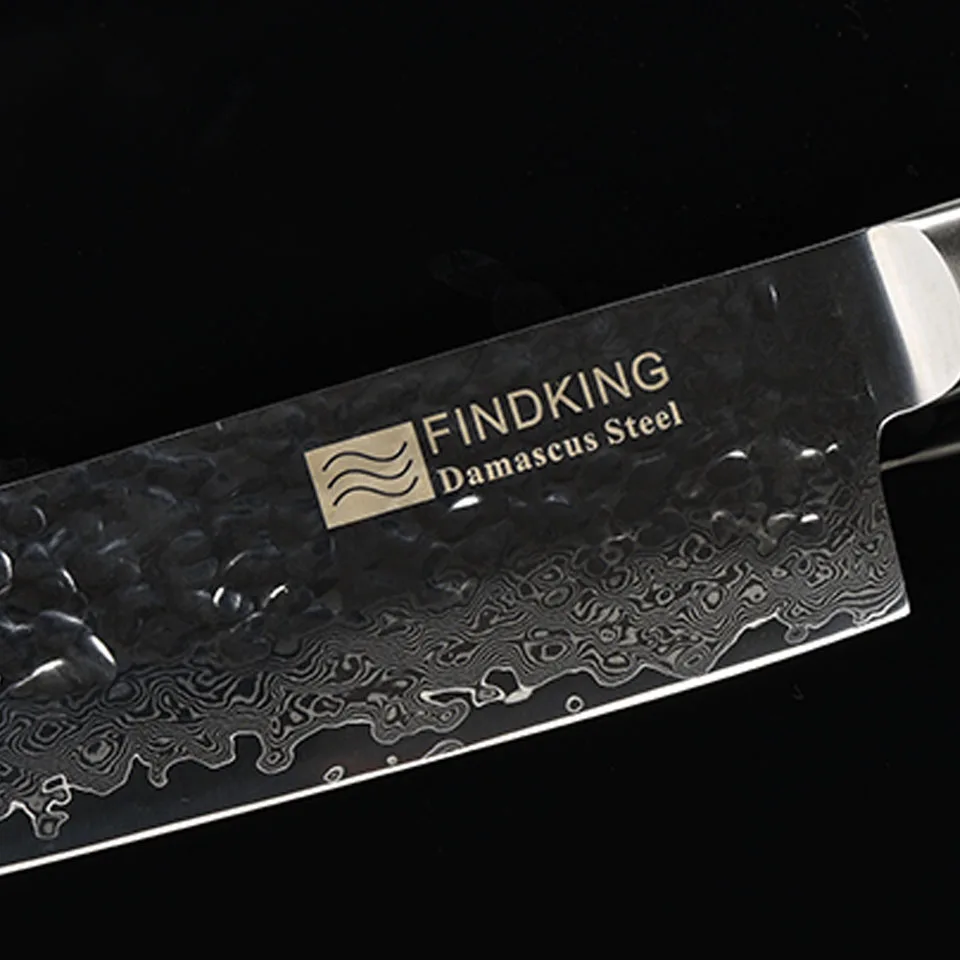 FINDKING 2017 Новый Zebra деревянная ручка дамасский нож 7 дюймов santoku шеф-повар 67 слоев