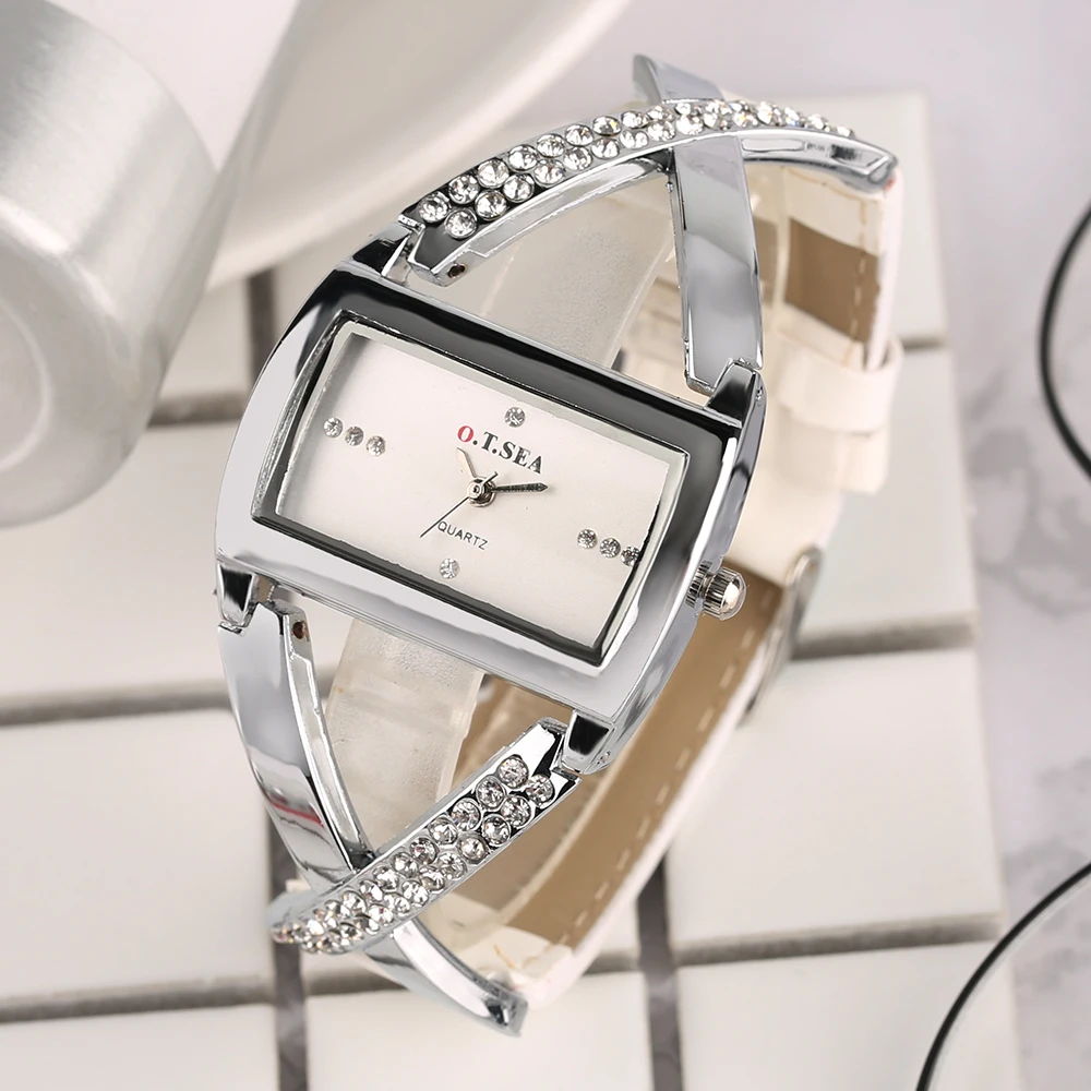 2018 модный браслет модные элегантные нарядные часы ремешок из ленты кварцевые