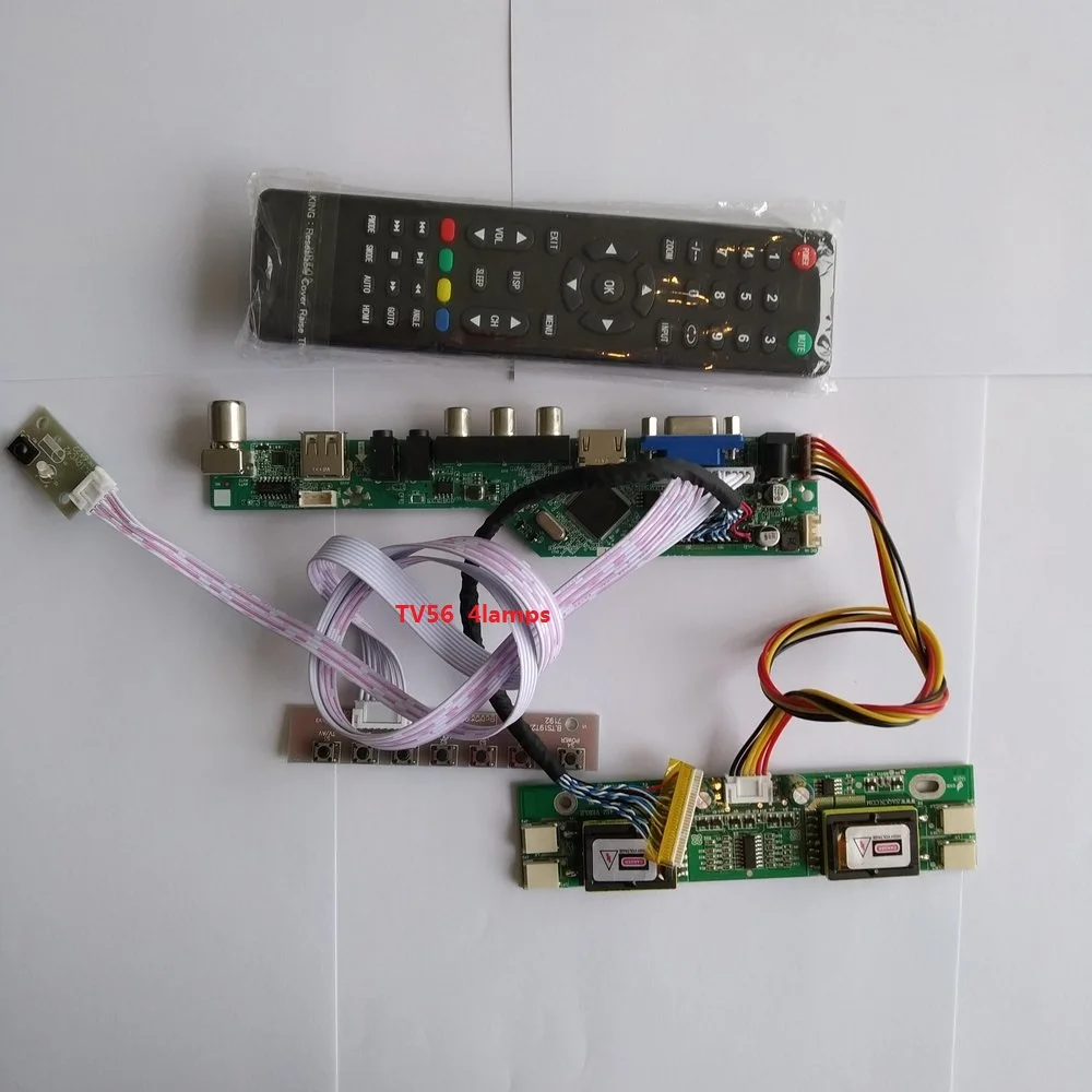 

for LM201WE3-TLF8 Digital Signal 30pin 1680X1050 20.1" Controller Driver Board kit Module 4 lamps VGA AV New LCD TV USB