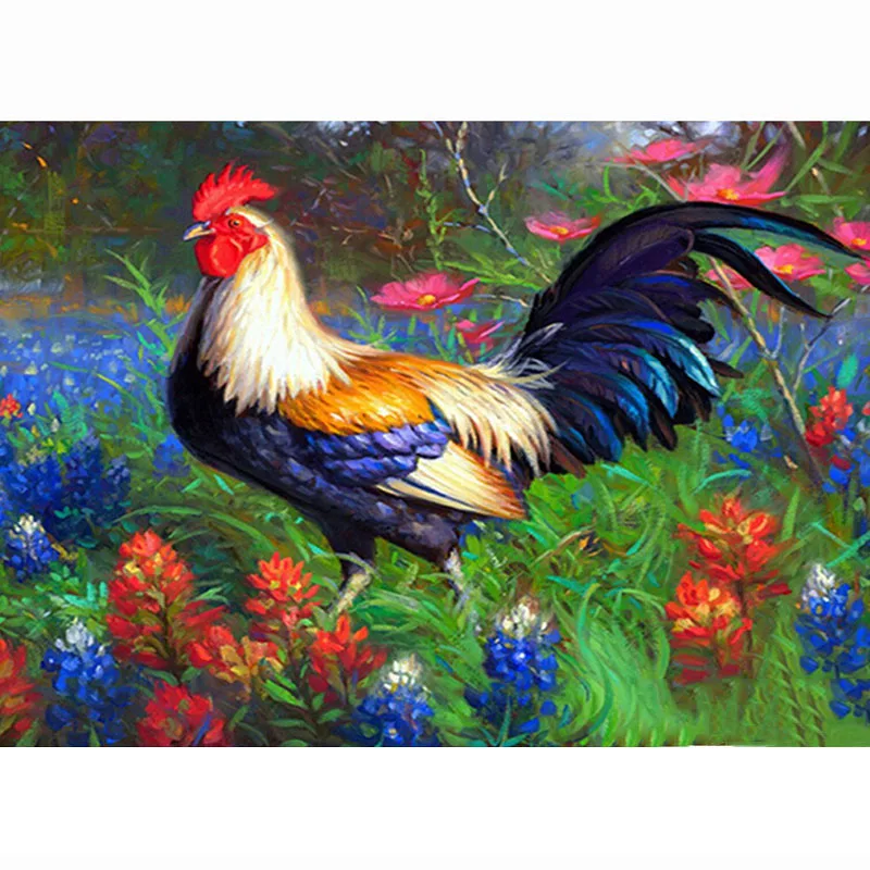 5D алмазная живопись животное петух вышивка крестиком Алмазная мозаика картина