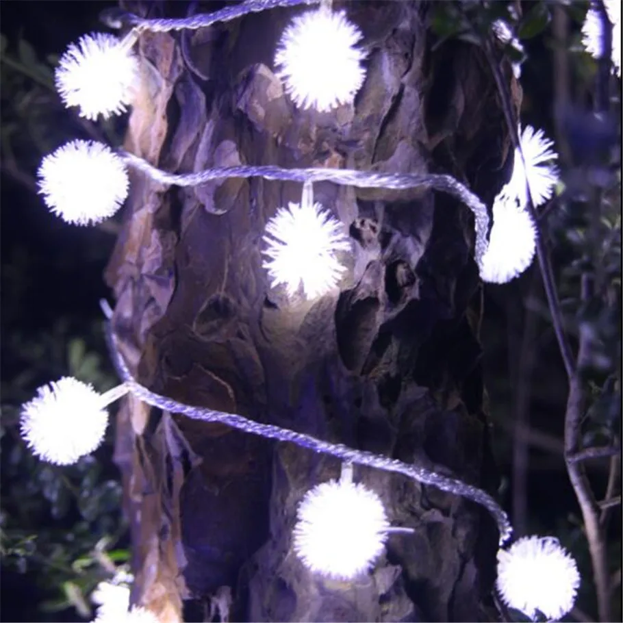 Luminaria 10 м 80LED лампа пушистый шар струнные огни Edelweiss Снежинка Наружное праздничное