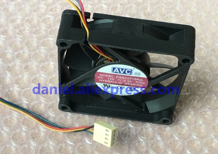 AVC DSSC0715R2L 12V 0.3A 7 см вентилятор процессора ШИМ радиатор с температурным