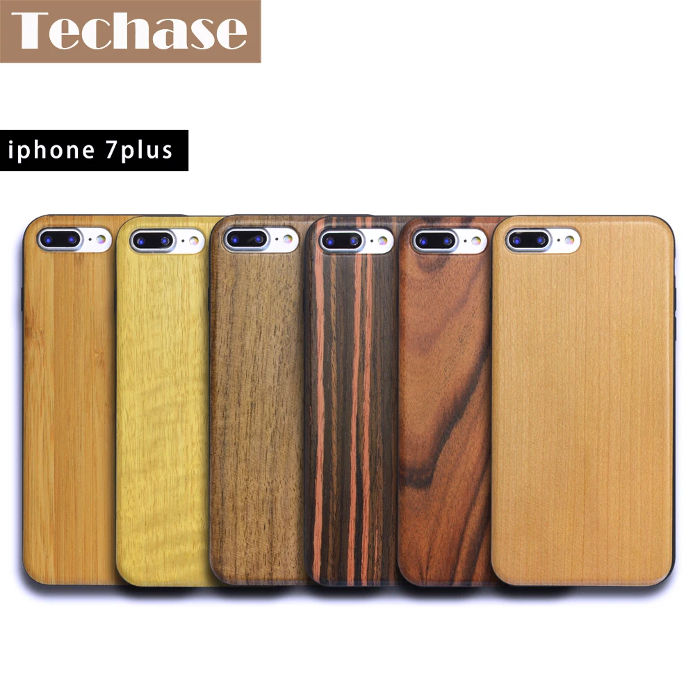 Techase IMD Деревянный чехол для iPhone 6s ультра-тонкие чехлы телефонов 7 Plus жесткие