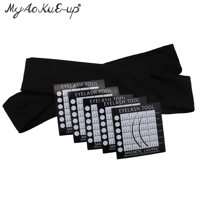 2 комплекта для макияжа инструмент наращивания ресниц ресницы повязка на голову