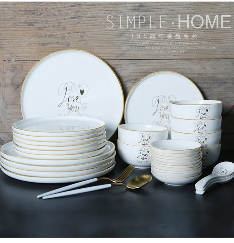 Скандинавский Пномпень керамическая посуда тарелка Западный стейк набор для