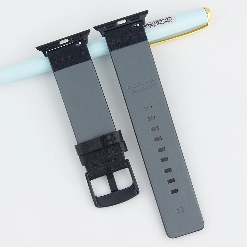 Кожаный ремешок для часов ALKVISION Apple Watch серии 4 винтажный спортивный ремень iwatch 42 38