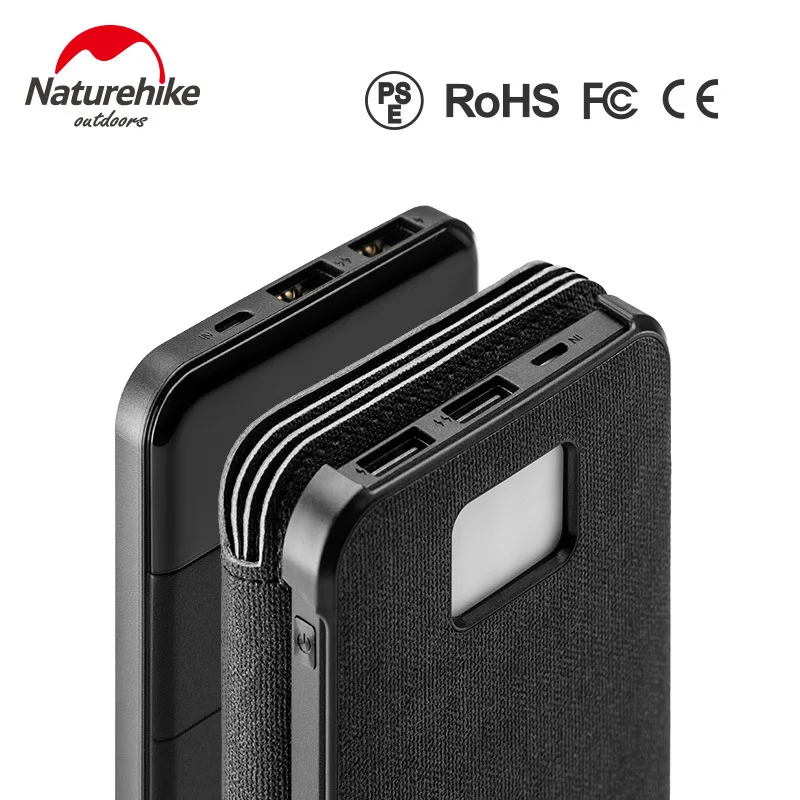 Naturehike 10000 mAh наружная Быстрая зарядка Солнечная Мобильная мощность большой емкости походный портативный складной солнечное зарядное устройство для сотового телефона