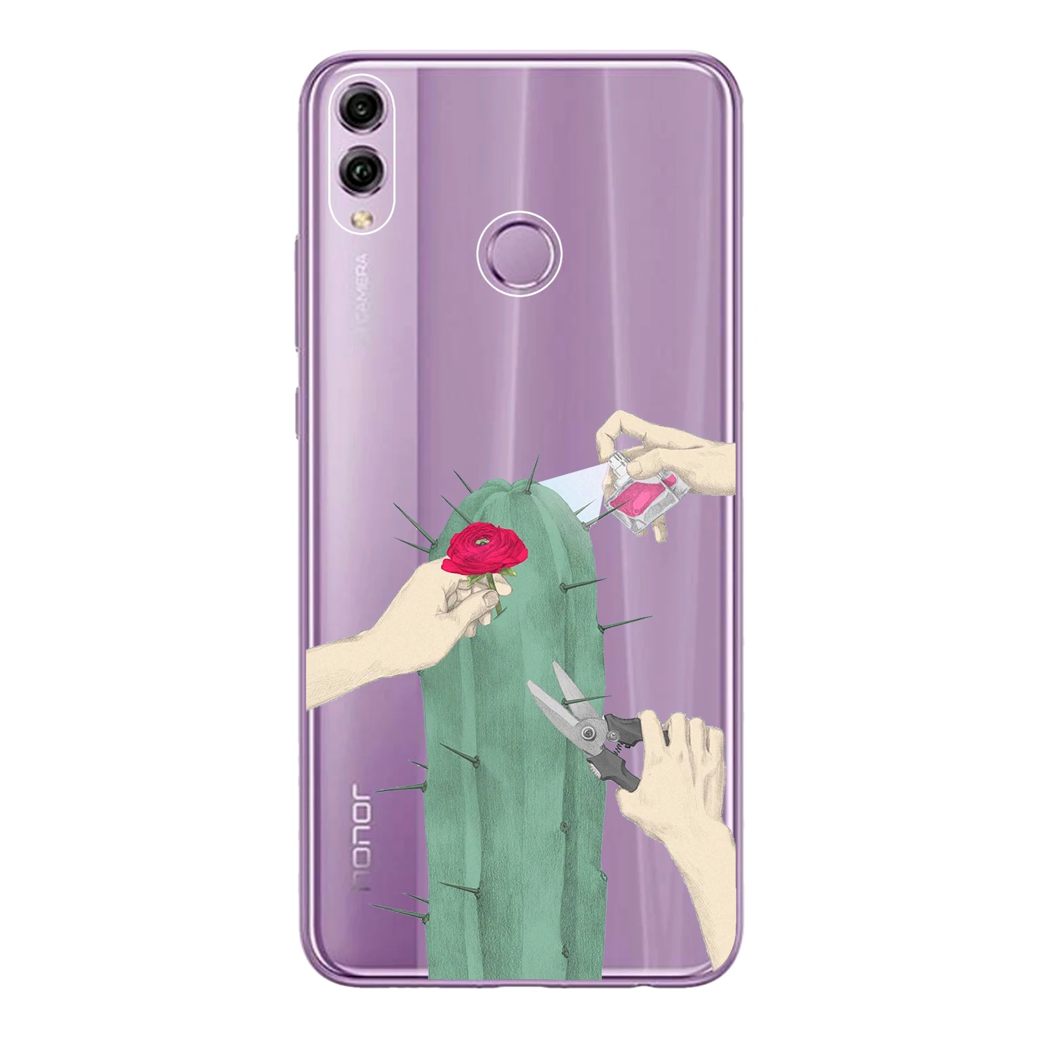 Чехол для Huawei Honor 8X 6 5 &quotмягкий силиконовый милый цветной чехол телефона с