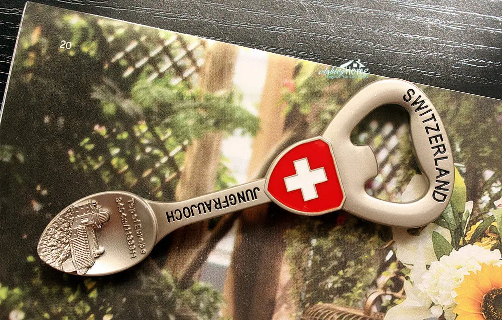 Jungfraujoch верхняя часть Европы Швейцария сувенирная ложка металлический магнит на
