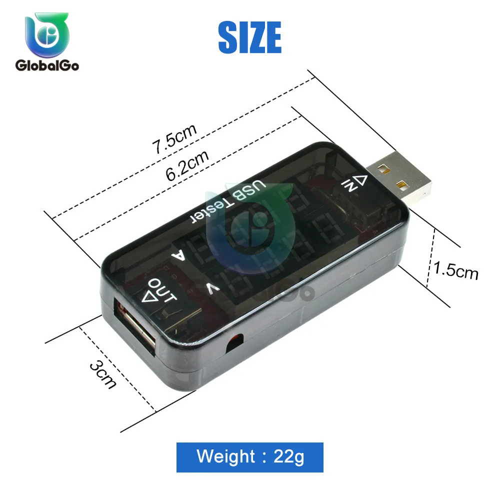 USB Тестер DC Цифровой вольтметр Amperimetro измеритель напряжения тока Амперметр