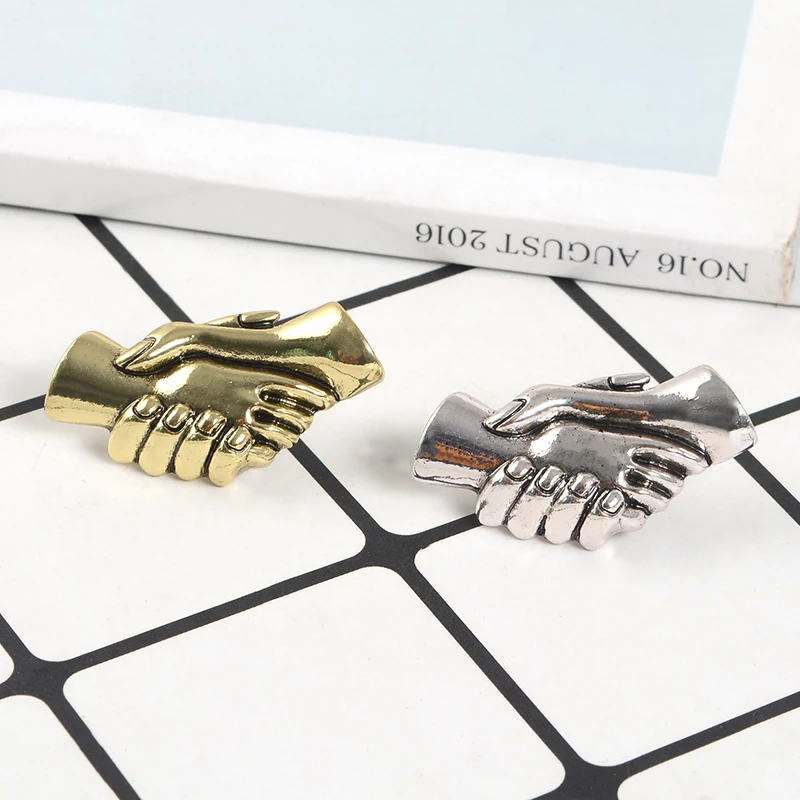 Punk Skeleton Hand Pins and Brooches Metal OK Fist Handshake Large Enamel Pin Badges Various gestures Jewelry for women men Gift