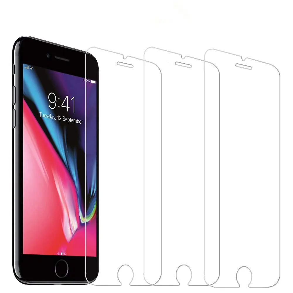 2.5D 9H защита из закаленного стекла для iPhone 5 5S 5C SE 7 6 6S 8 PLUS X XS Max XR экранный