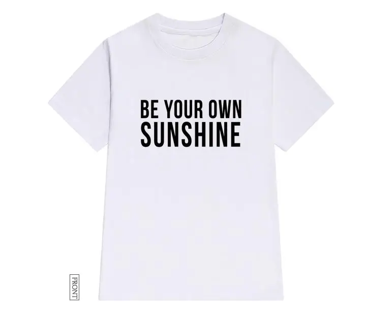 Женская футболка с надписью be your own sunshine | одежда