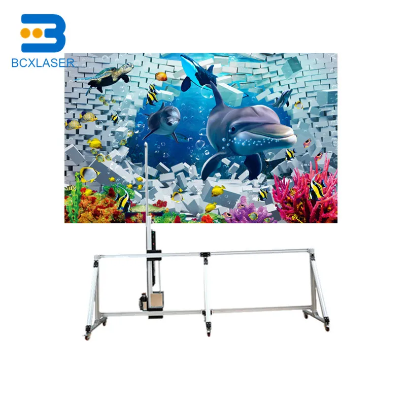 Koop Outdoor 3D Verticale Muurschildering Machine Muur Printer Direct Naar Muurschildering