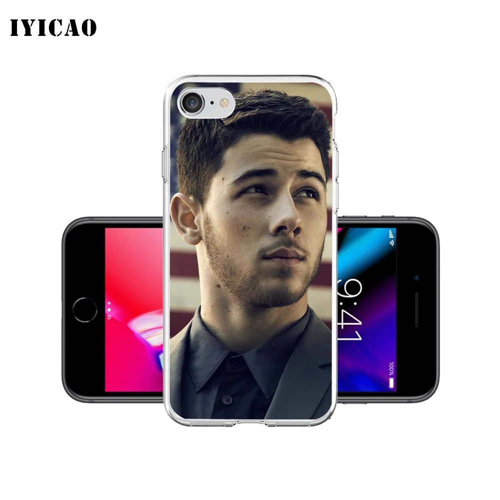 IYICAO Nick Jonas Мягкий силиконовый чехол для телефона iPhone X XR XS MAX 6 6s 7 8 Plus 5 5S SE TPU
