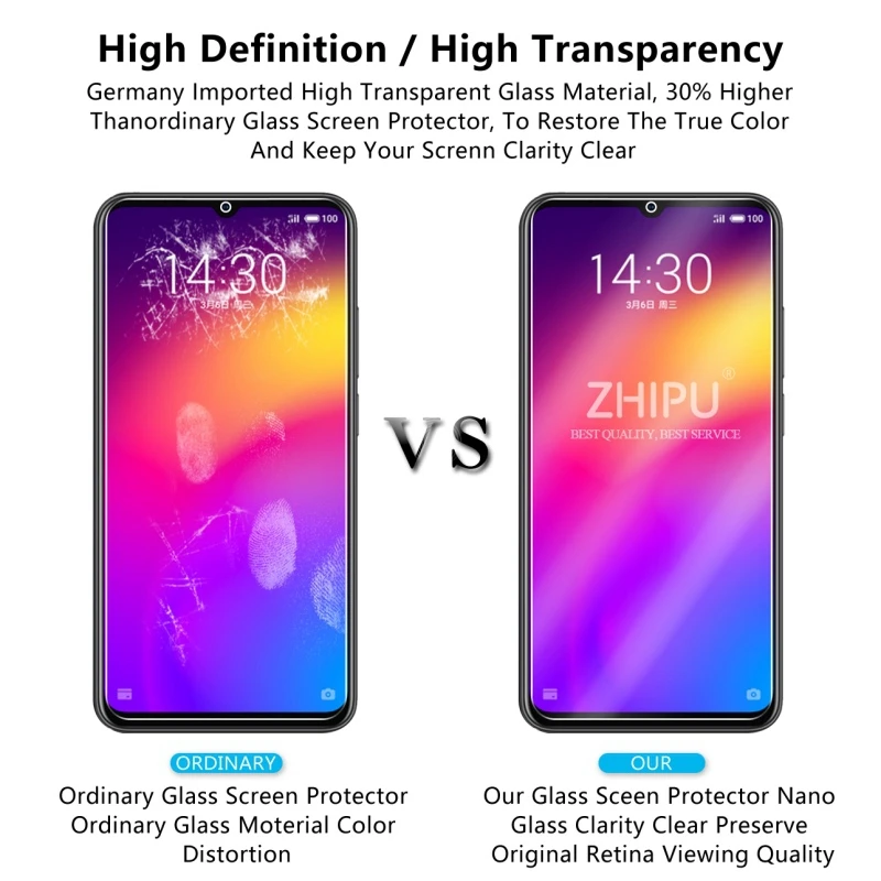 2 шт закаленное стекло для Meizu Note 9 Защитное экрана 2.5D H Премиум Закаленное