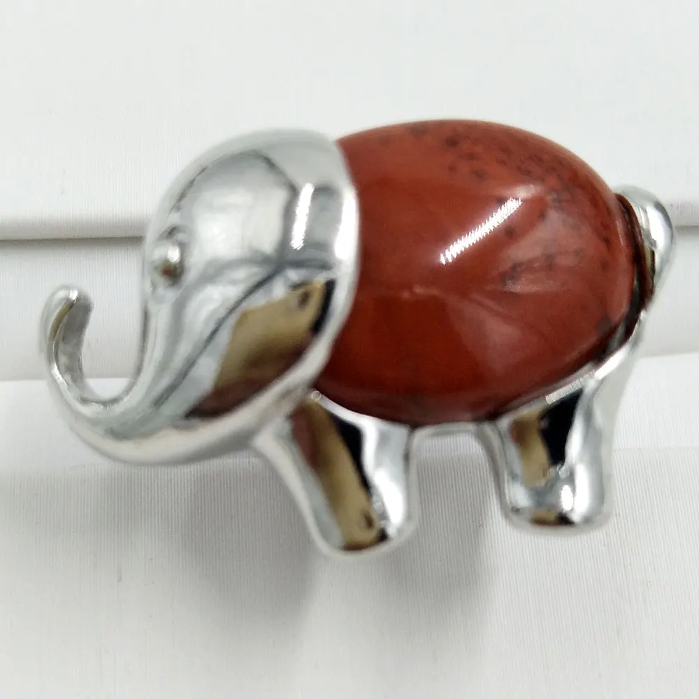 Бесплатная доставка красивое украшение кольцо с бусинами в виде слона языком