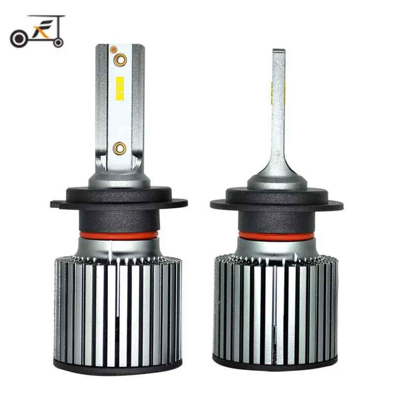 Fuxuan 2 шт. H4 светодиодный H7 светодиодный H1 H11 H9 H8 9005 HB3 H10 9006 HB4 9012 6000K 30W 12 V/24 V Автомобильный светильник Авто головного средства ухода за кожей Шеи светильник с Кристаллы Philips