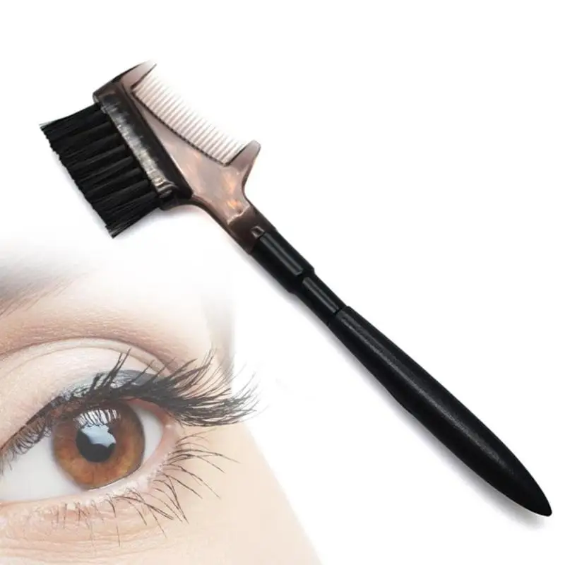 1 шт. ресниц гребень двойной головкой брови кистей для макияжа Высокое качество