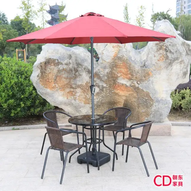 Открытый кофейный столик и стул патио мебель из ротанга складной комплект