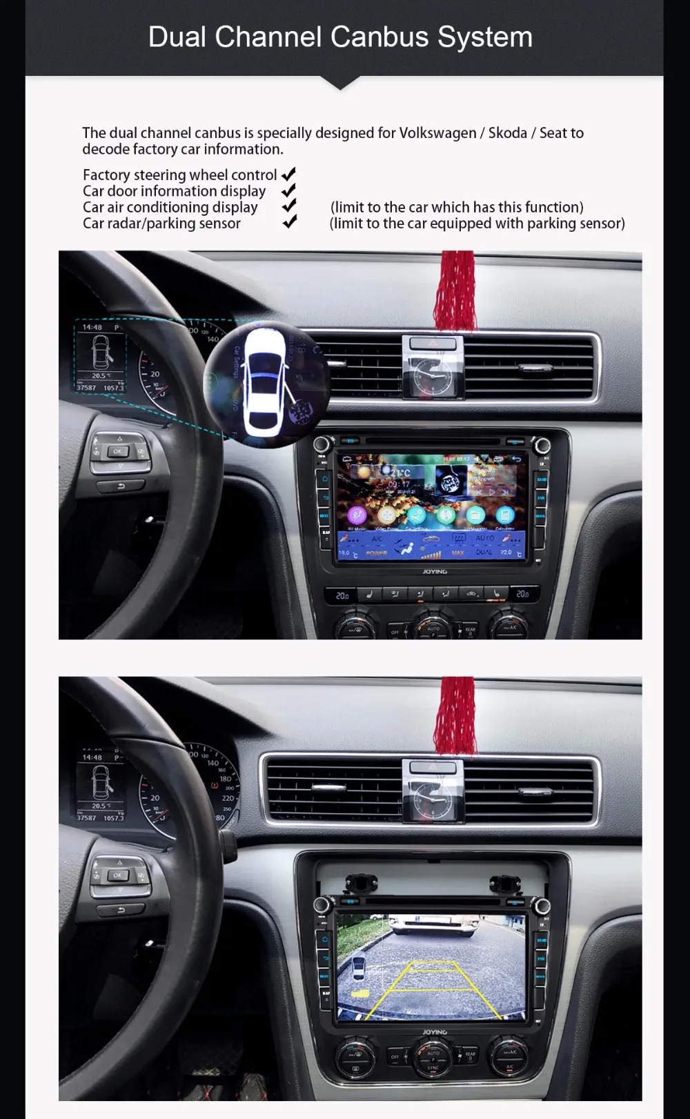 Радуясь " Android 8,1 4 GB Автомобильный Радио gps навигации для VW GOLF 5, 6 поло Passat b6, Jetta Tiguan Touran Skoda, сиденье с DSP SWC
