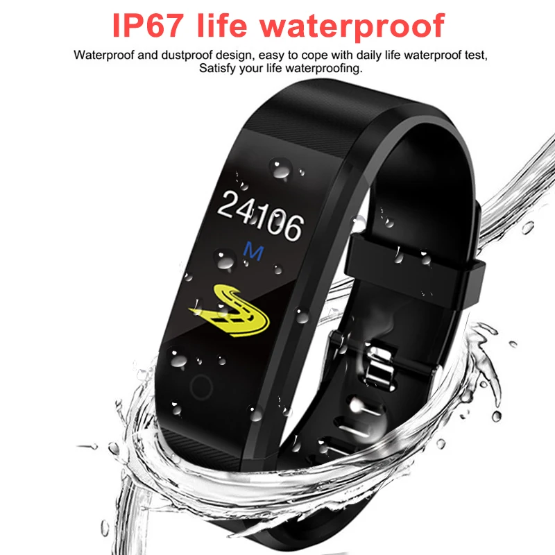 Фитнес-трекер Smartband браслет для спорта и здоровья пульсометр кровяное давление умный Браслет