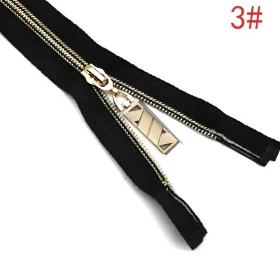 5 шт./лот Лидер продаж Сумки нейлон Золото ползунки zip слайдер Open End Черный Клейкие