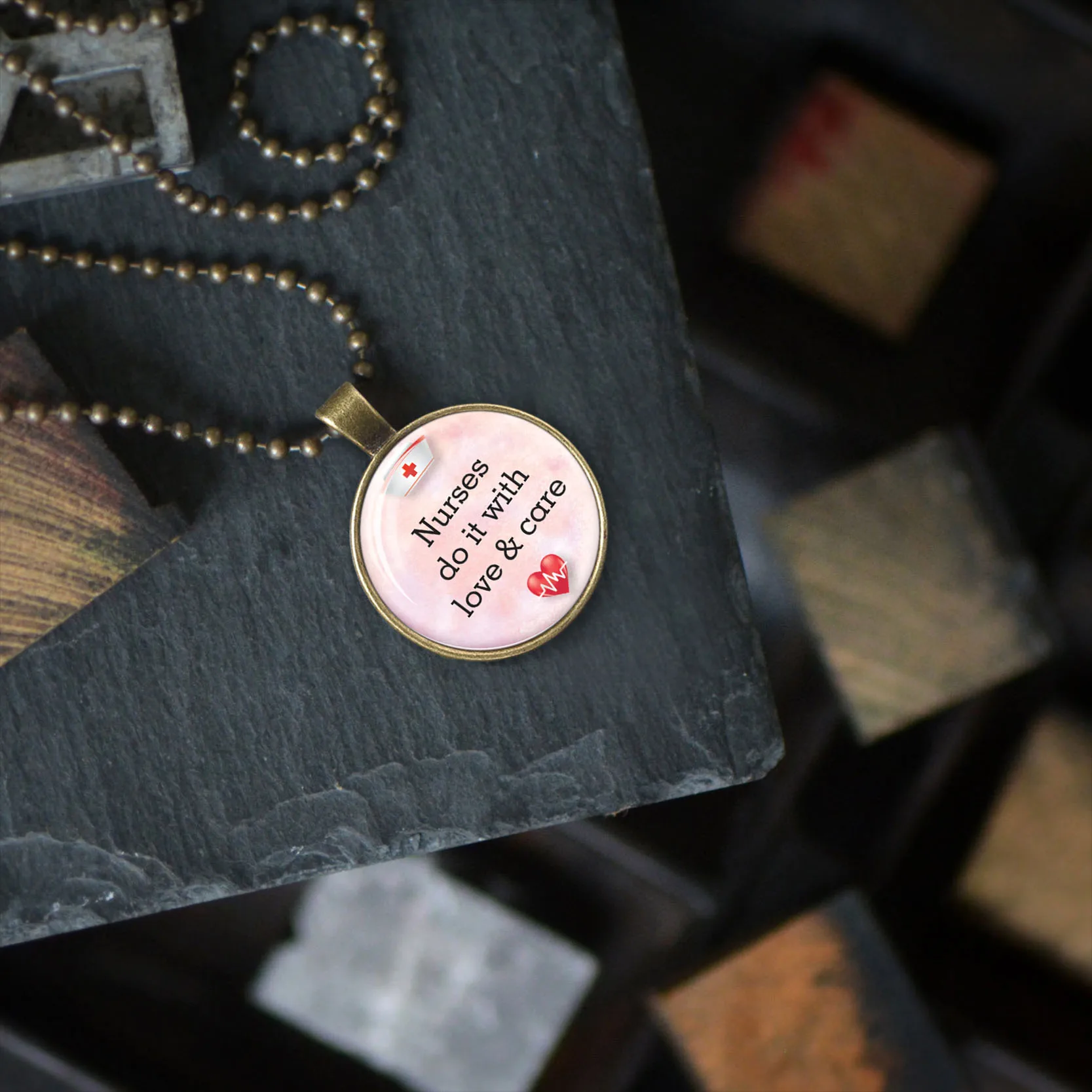 Цепочка с подвеской в античном стиле для медсестры|Ожерелья подвеской| |