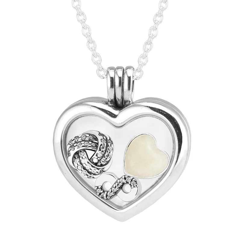Женское Ожерелье колье из серебра 925 пробы с подвеской в виде сердца|necklace with|necklaces