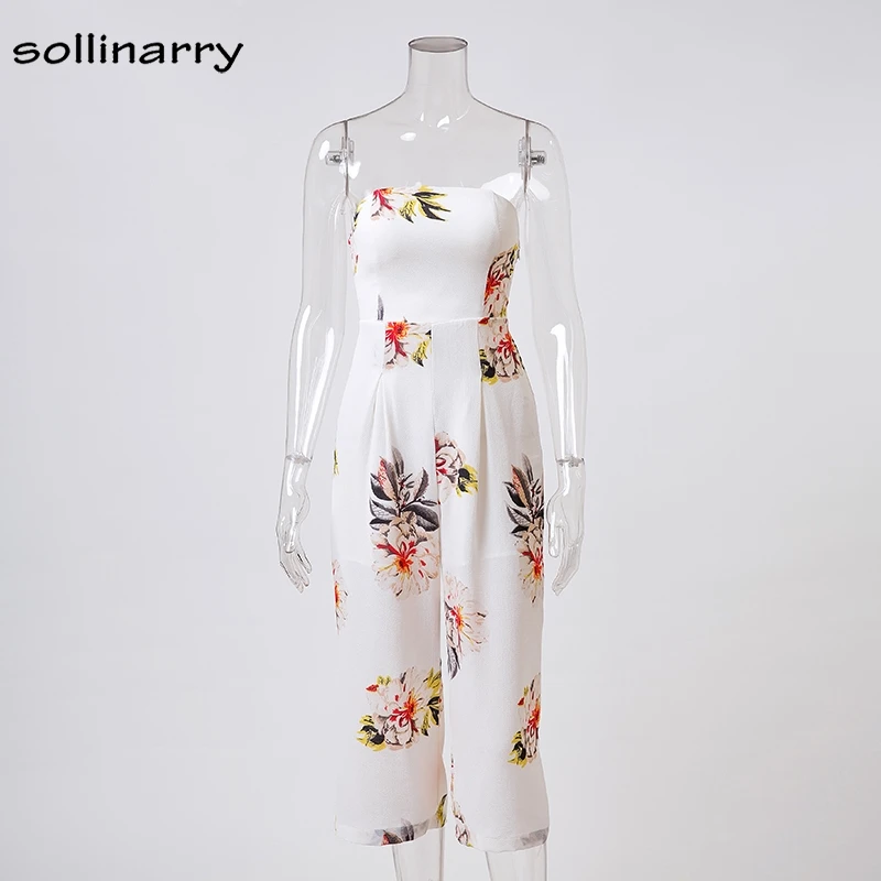 Sollinarry Для женщин 2018 белый выдалбливают цветочный Повседневное Boho Sunmmer ползунки с