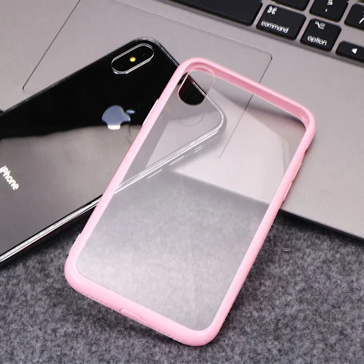 Pink Желеобразный бампер пылезащитный чехол с заглушкой для iphone 7, 8 Plus, 6, 6 S, X, Xs, 11 Pro Max, Xr, 5, 5S, SE, тонкая прозрачная задняя крышка из поликарбоната, мягкий ТПУ чехол s - Цвет: Pink